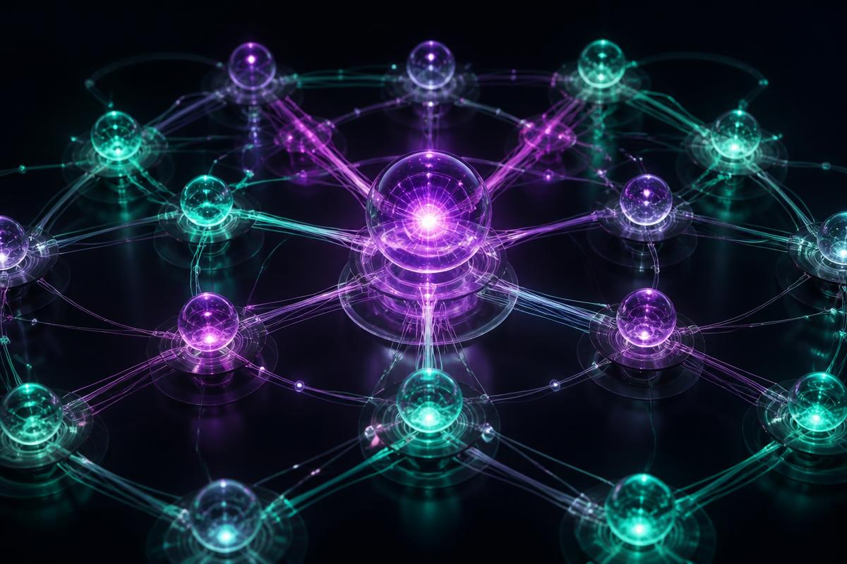 Red de procesos empresariales conectados mediante inteligencia artificial