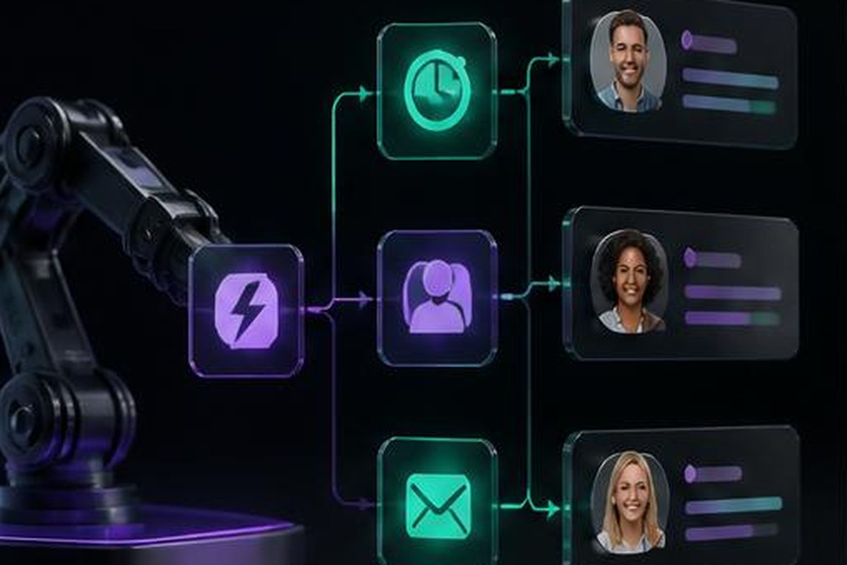 Flujo automatizado que activa seguimientos comerciales personalizados