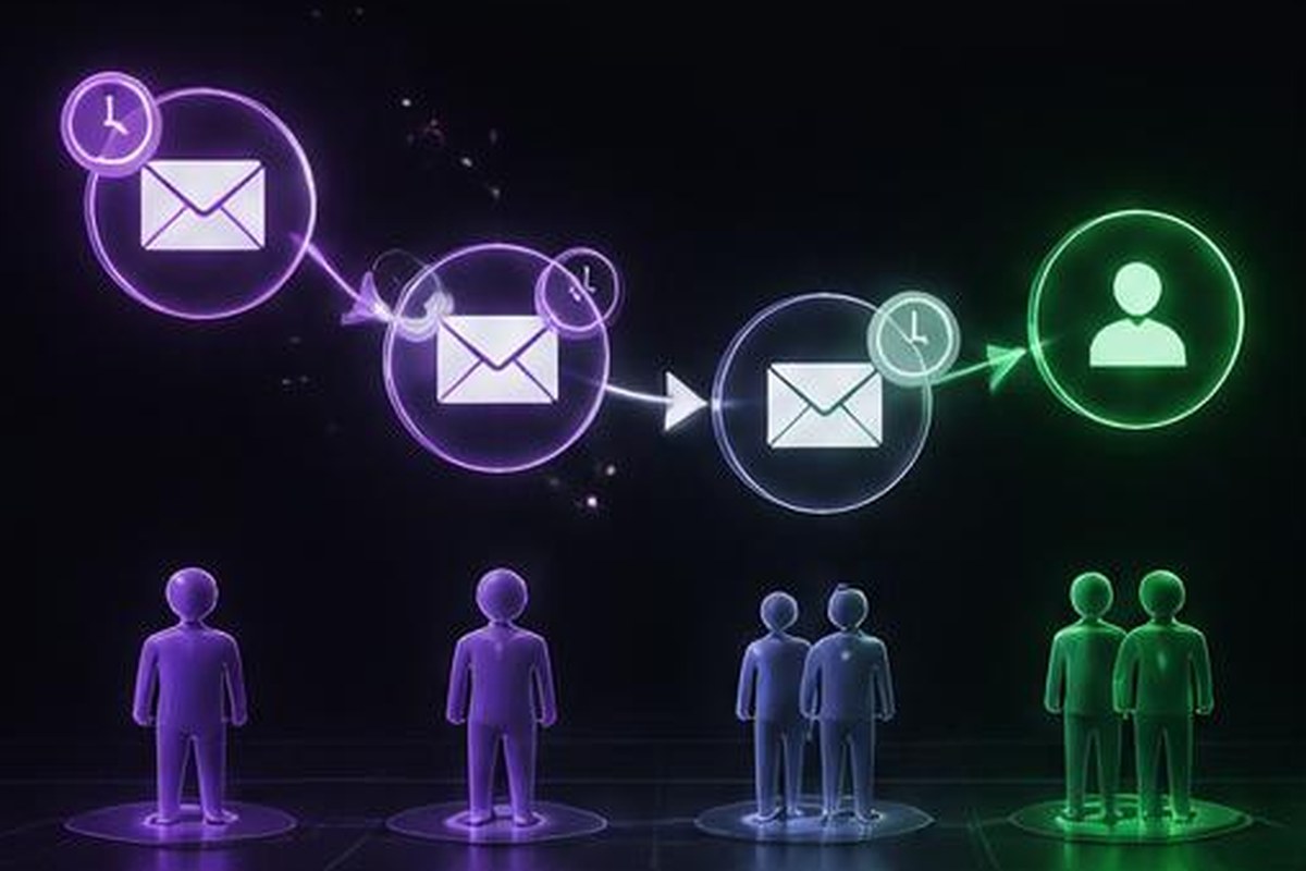 Secuencia de correos automatizados a lo largo del ciclo del cliente