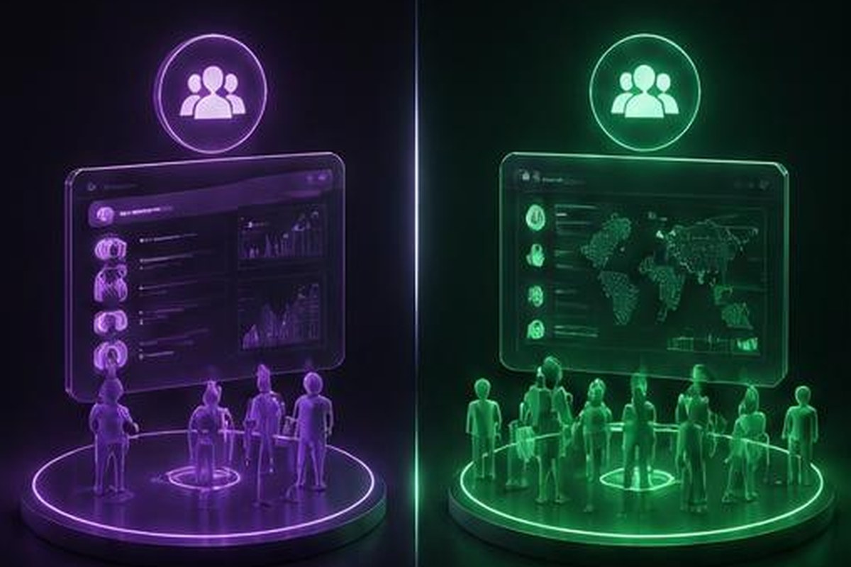 Dos sistemas CRM comparados mediante espacios de trabajo diferenciados