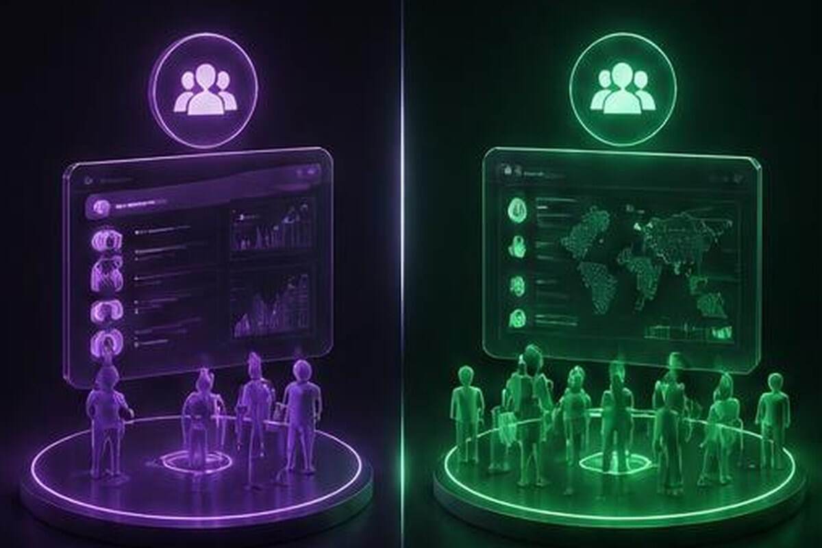 Dos sistemas CRM comparados mediante espacios de trabajo diferenciados