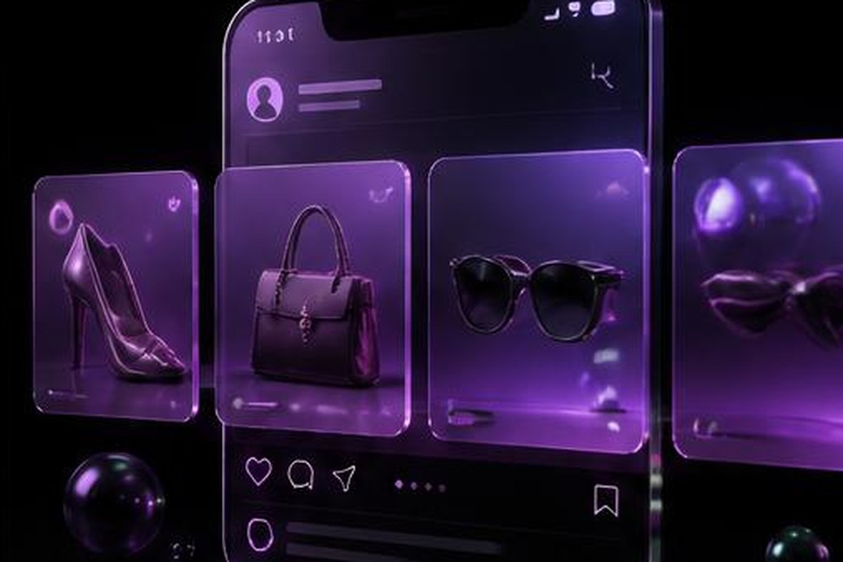 Productos ecommerce presentados en un carrusel publicitario móvil